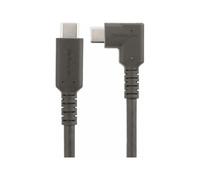 StarTechcom 1.6ft Rugged Right Angle USB-C Cable USB 10 Gbps RUSB31CC50CMBR