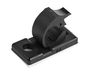 StarTechcom 100 Clip Fermacavi Autoadesivi Nero Graffette Fermacavo Adesive da