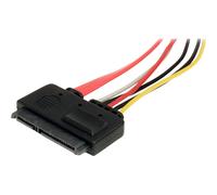 StarTech Cavo di estensione SATA SATA22PEXT 22 pin 6 Gb/s dati e alimentazione 30 cm rosso