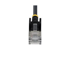 StarTechcom 15cm Black Ultra Slim Cat6A 10 Pack Kvm switch 6ASTP34BKS15CM10PK