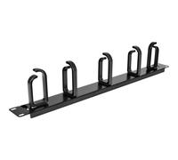 StarTech.com Pannello gestione cavi 1U 19" per rack con anelli guida in metallo