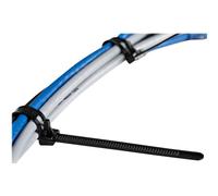StarTechcom 20cm Reusable Cable Ties Nylon 100 Pack pz nero (CBMZTRB8BK)