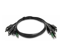 Cavo KVM Double DisplayPort StarTech 1,8 m USB Audio