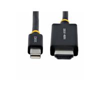 StarTech avo Adattatore Mini DisplayPort a HDMI 2 m, 4K 60Hz con HBR3/HDCP 2.3/DPCP, Cavo MDP a HDMI 2.0, Convertitore Video Attivo