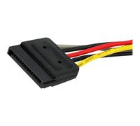 StarTechcom 6in SATA Power Y Splitter Cable Adapter Cavo Digitale/dati PYO2SATA
