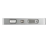 StarTech.com Adattatore Audio/Video da Viaggio 4 in 1 - USB Type-C a VGA, DVI, HDMI o mDP - in Alluminio - 4K