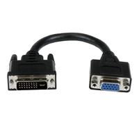 StarTechcom Adattatore cavo DVI a VGA da 20 cm DVI-I maschio DVIVGAMF8IN