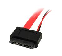 ST SLSATAF12 - Cavo slim SATA presa > presa SATA / LP4 pz., 30 cm, rosso