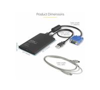 StarTechcom Adattatore Crash Cart portatile console KVM a USB 2.0 del laptop con