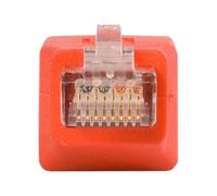 StarTechcom Adattatore Ethernet Gigabit Cat6 a trasversale RJ-45 RJ-45 Rosso