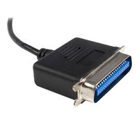 StarTechcom Adattatore stampante USB a parallela 1,8 m M/M Nero Centronics USB A