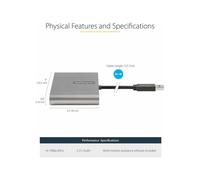 StarTechcom Adattatore USB-A a HDMI 1080p 60 Hz a 4 porte Convertitore USB tipo