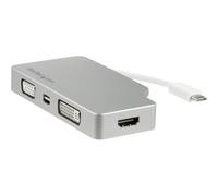 StarTechcom Aluminium Reise a/V Adapter 4-in-1 USB-C auf VGA CDPVGDVHDMDP