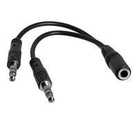 Startech Splitter Cuffie Da 3.5mm 3 Pin One Size Black