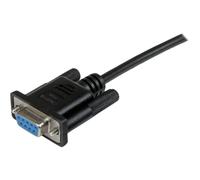 StarTechcom Black DB9 RS232 Null Modem Cable F/F Cavo SCNM9FF2MBK