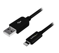 StarTechcom Black Lightning to USB Cable Cavo Digitale/dati 3 m 8-pole USBLT3MB