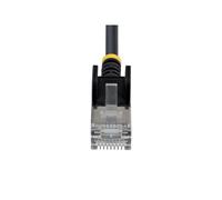 StarTechcom Black Ultra Slim Cat6A Cable Cavo Rete FTP 0,8 m N6APATSTP34BKS80CM