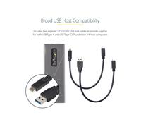 StarTechcom Box SSD M2 NVME Adattatore USB-C 10Gbps a M.2 NVMe/SATA Case Esterno