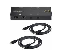 StarTechcom C2-H46-UC2-PD-KVM 4096 x 2160 Pixel 4K Ultra HD 10 W Nero Switch KVM