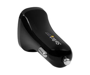 StarTechcom Caricabatteria da Auto con doppia porta USB USB2PCARBKS