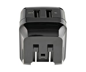 StarTechcom Caricabatterie da Muro a doppia porta x2 USB ad alta USB2PACBK