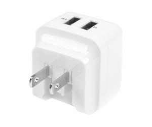 StarTechcom Caricabatterie da Muro a doppia porta x2 USB ad alta USB2PACWH