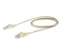 StarTechcom Cat6 Cable Slim Patch Cord Grey Snagless RJ45 N6PAT150CMGRS