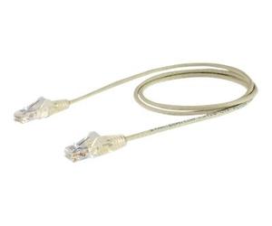 StarTechcom Cat6 Cable Slim Patch Cord Grey Snagless RJ45 N6PAT150CMGRS