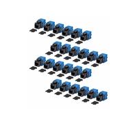 StarTechcom Cat6 Keystone Jack 24-Pack 180-Deg Rete CAT 6 C6KEYTL180BK24PK