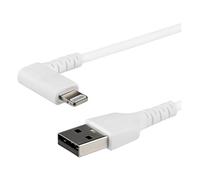 StarTechcom Cavo da USB-A a Lightening da 2m durevole bianco ad angolo retto a