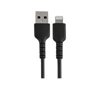StarTechcom Cavo da USB-A a Lightning da 15cm nero - Robusto e resistente cavo di alimentazione/sincronizzazione in fibra aram