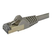StarTechcom Cavo di Rete Ethernet Cat6a Cavo Schermato STP da 50cm Grigio 0,5 m