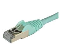StarTechcom Cavo di Rete Ethernet Cat6a Cavo Schermato STP da 50cm Turchese 0,5