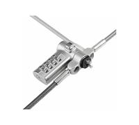 StarTech Cavo di sicurezza per laptop UNIVC4D – 2 m, blocco a combinazione, nero/grigio