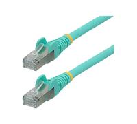 StarTech.com Cavo Ethernet CAT 6a - 50cm - Acqua - Cavo di rete LAN Low Smoke Zero Halogen (LSZH) - 10GbE 500MHz 100W PoE++ - Cavo patch schermato S/FTP RJ45 antigroviglio (NLAQ-50C-CAT6A-PATCH)