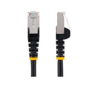 StarTechcom Cavo Ethernet CAT 6a 50cm Nero Cavo di rete LAN Low Smoke Zero