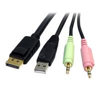 StarTechcom Cavo switch KVM DisplayPort USB 4 in 1 con audio e DP4N1USB6