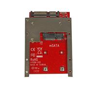 StarTechcom Convertitore adattatore SSD mSATA a SATA da 2,5" SATA mSATA Nero