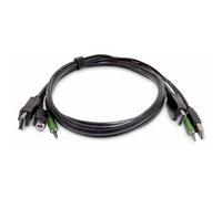 StarTech.com Cavo KVM DisplayPort da 1,8 m, USB 2.0, Audio da 3,5 mm, Cavo Combinato Universale Compatibile per Switch KVM, Conforme TAA - Nouvo