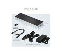 StarTechcom Docking Station USB-C per triplo monitor UHD 4K DK30CH2DEPUE