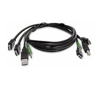 StarTech.com Cavo KVM Doppio HDMI da 1,8 m, USB 2.0, Audio 3,5 mm, Cavo Combinato Universale Compatibile per Switch KVM, Conforme TAA - Nouvo