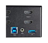 StarTechcom Dual Monitor Hdmi Kvm Switch 4K 60Hz Ultra Hd SV231DHU34K6