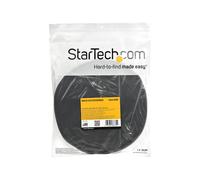 StarTechcom HKLP50 Hook and Loop Cable Tie Roll Black 15.2 m Cut-to-Size in
