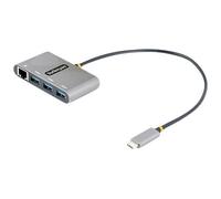 StarTechcom Hub USB-C con Ethernet a 3 porte Adattatore USB Type-C con 3x USB-A