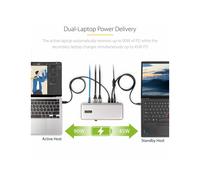 StarTechcom KVM Docking Station USB-C per due laptop docking station DisplayPort