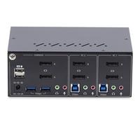 StarTechcom KVM Switch DisplayPort a 2 porte per doppio monitor DP 4K 60Hz 2