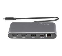 StarTechcom Mini Dock Thunderbolt Doppio Monitor HDMI 4K TB3DKM2HDL