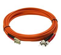 StarTechcom Multimode 50/125 Duplex Fiber Patch Cable LC ST 50FIBLCST5