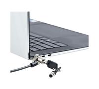 StarTechcom NBLWK-LAPTOP-LOCK 2 m Noble 2 Chiavi Plastica Acciaio Nero Argento