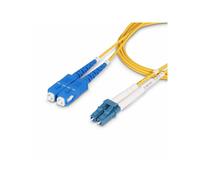 StarTech.com Cavo in fibra ottica duplex monomodale OS2 da LC a SC UPC da 20 m 9/125m 100G Insensibile alla piegatura Bassa per